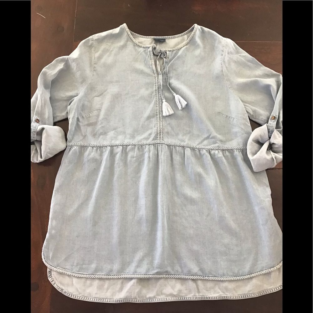J.Jill Denim Boho Top/Tunic LP